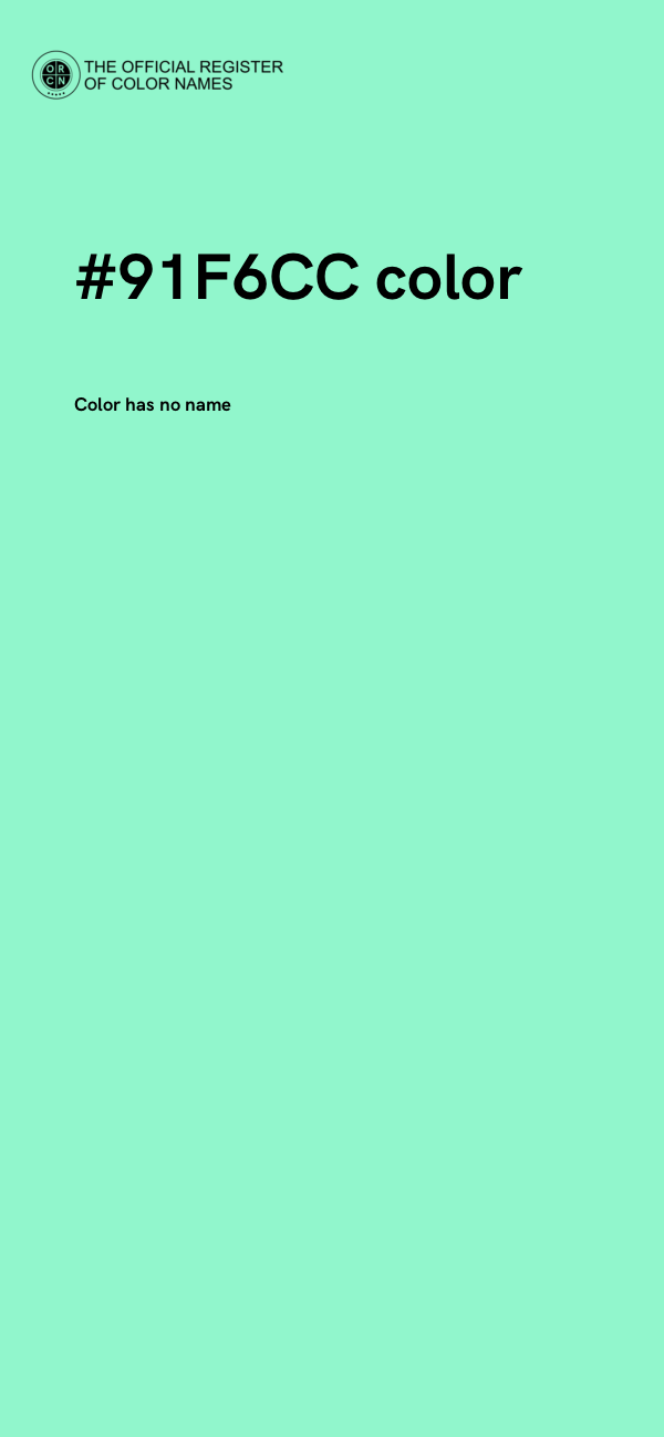 #91F6CC color image