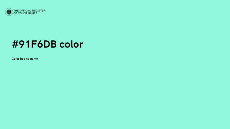 #91F6DB color image
