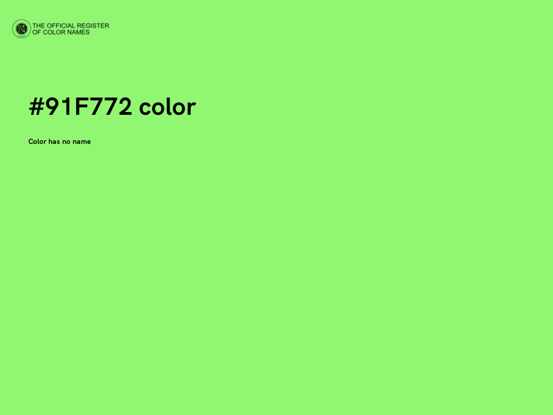 #91F772 color image