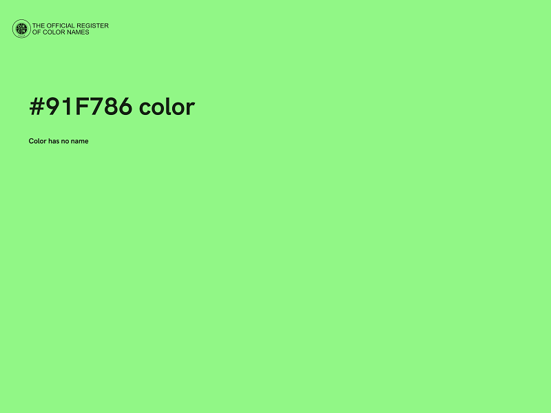 #91F786 color image