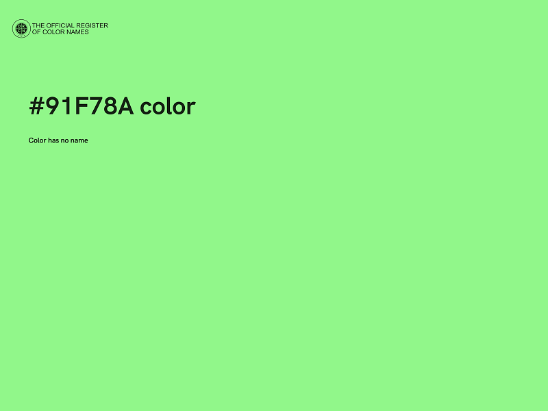 #91F78A color image