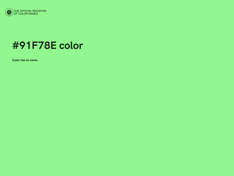 #91F78E color image