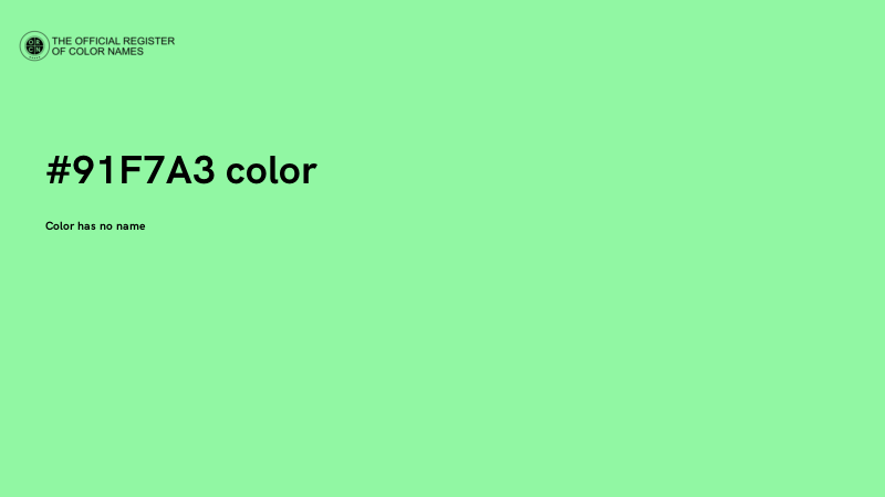 #91F7A3 color image