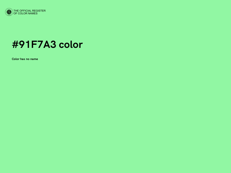 #91F7A3 color image