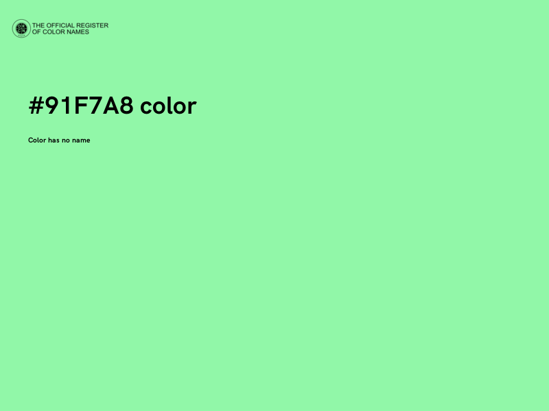 #91F7A8 color image