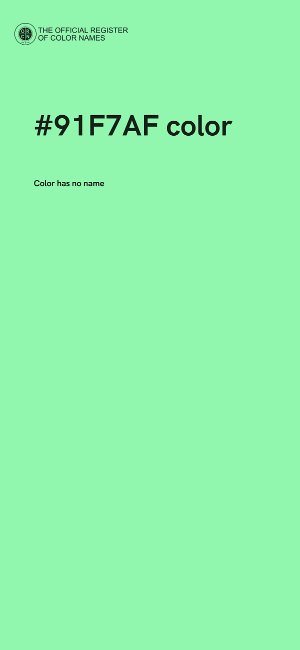#91F7AF color image