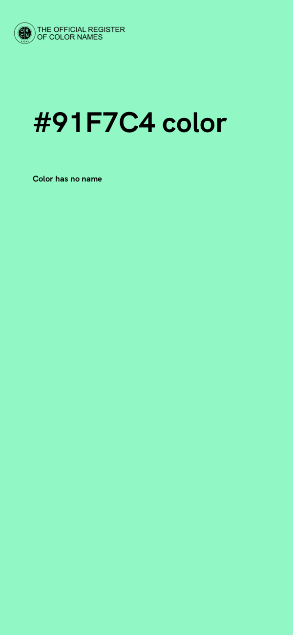 #91F7C4 color image