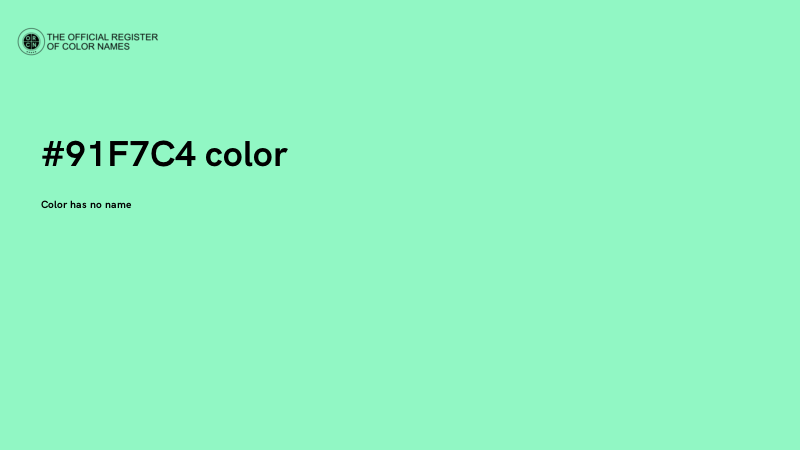 #91F7C4 color image
