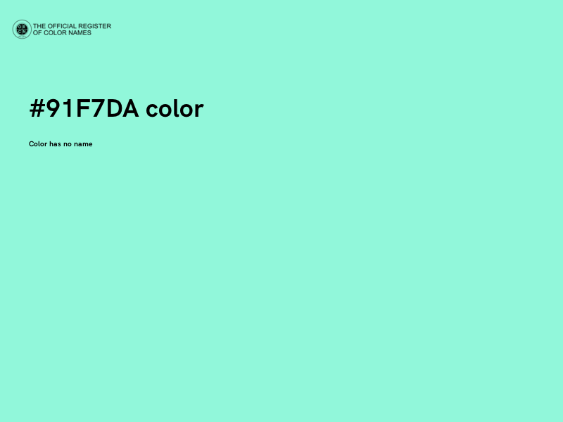 #91F7DA color image