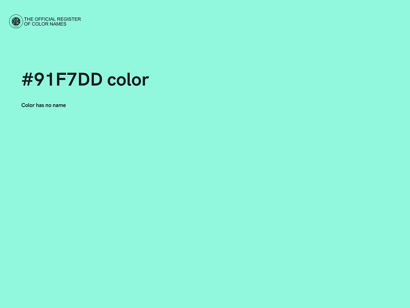 #91F7DD color image