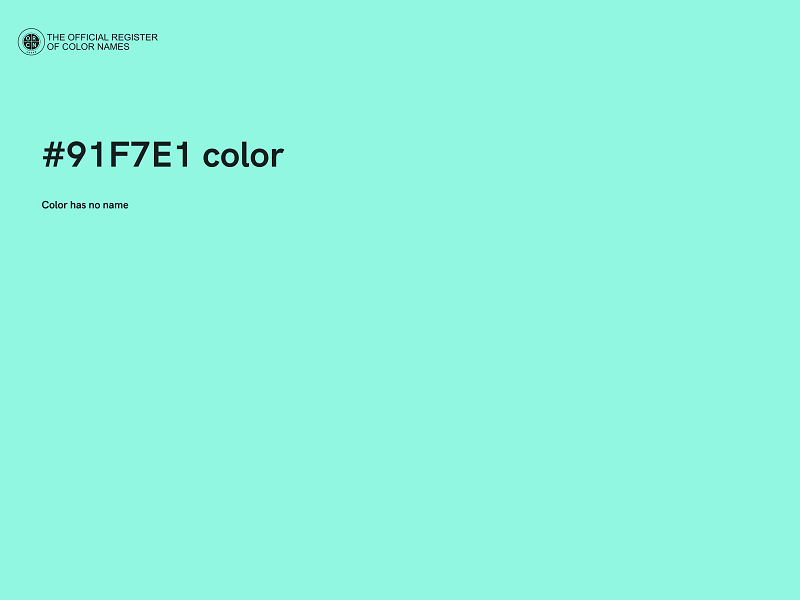 #91F7E1 color image