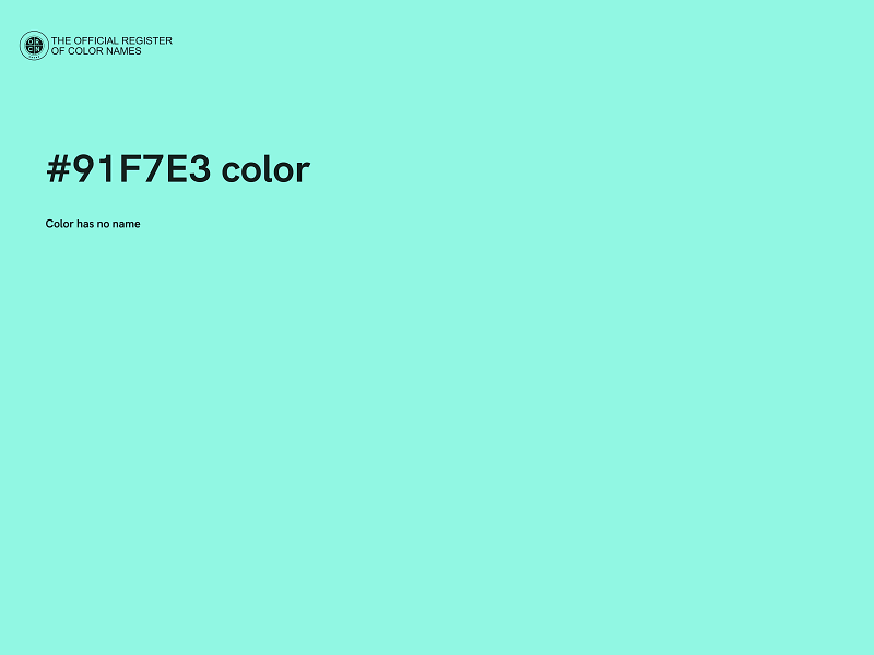 #91F7E3 color image