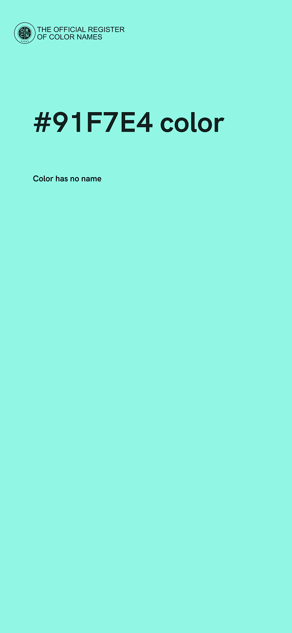 #91F7E4 color image