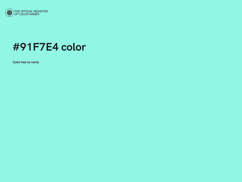 #91F7E4 color image