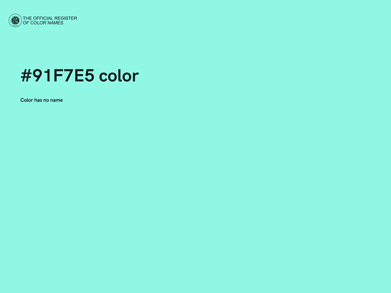 #91F7E5 color image