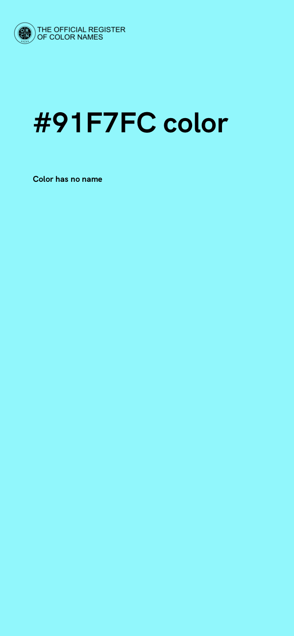 #91F7FC color image
