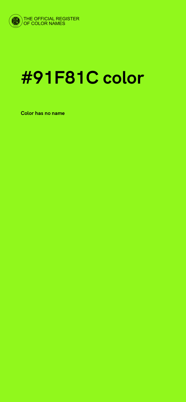#91F81C color image
