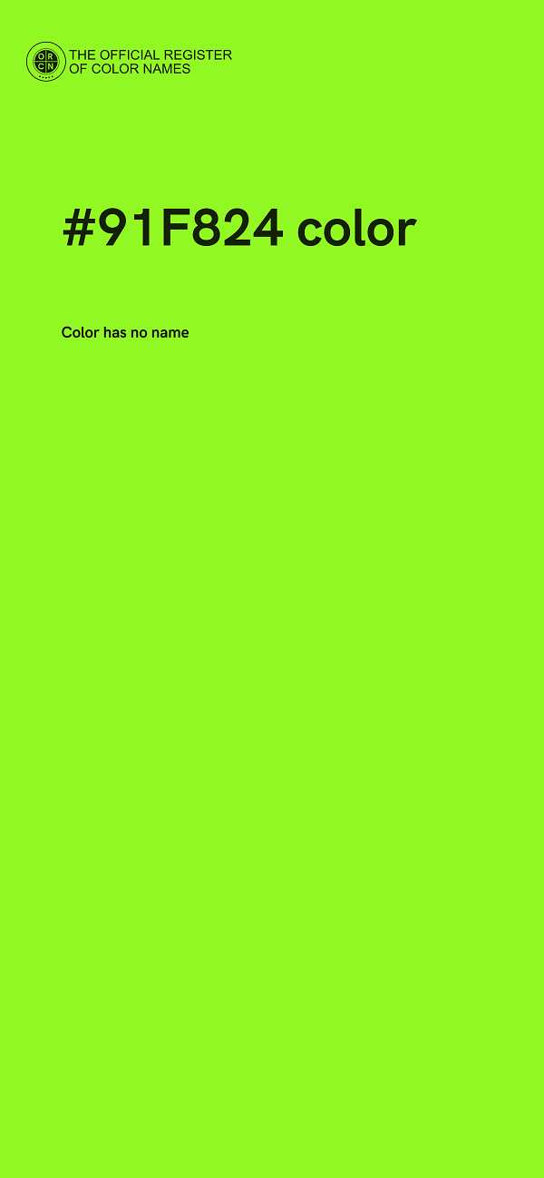 #91F824 color image