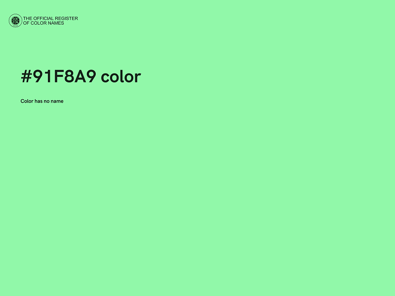 #91F8A9 color image