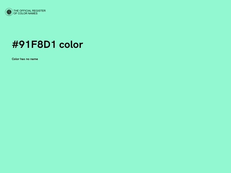 #91F8D1 color image