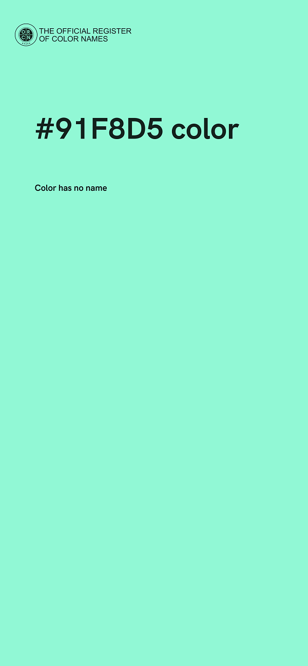 #91F8D5 color image