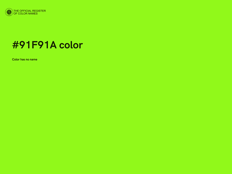 #91F91A color image