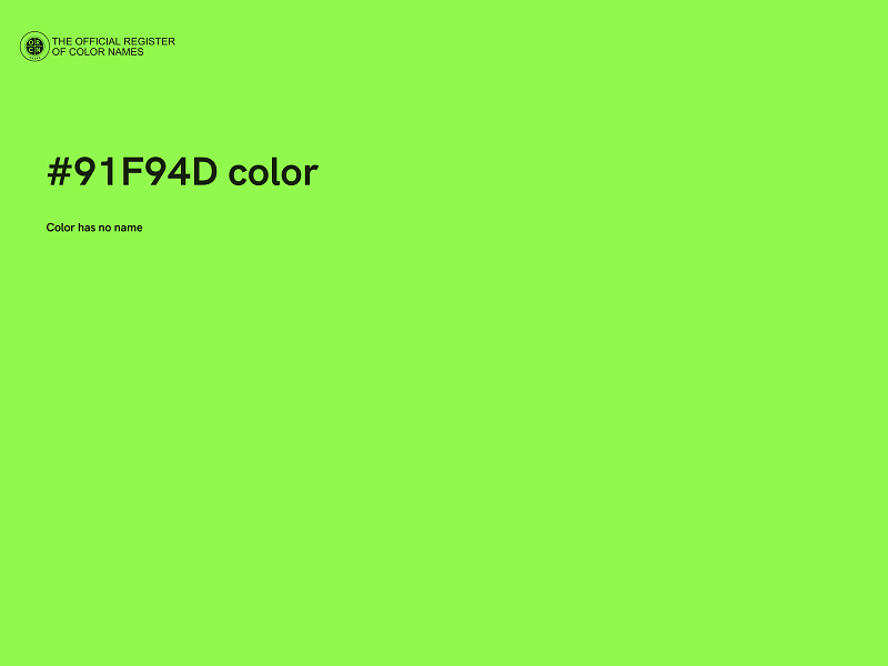 #91F94D color image