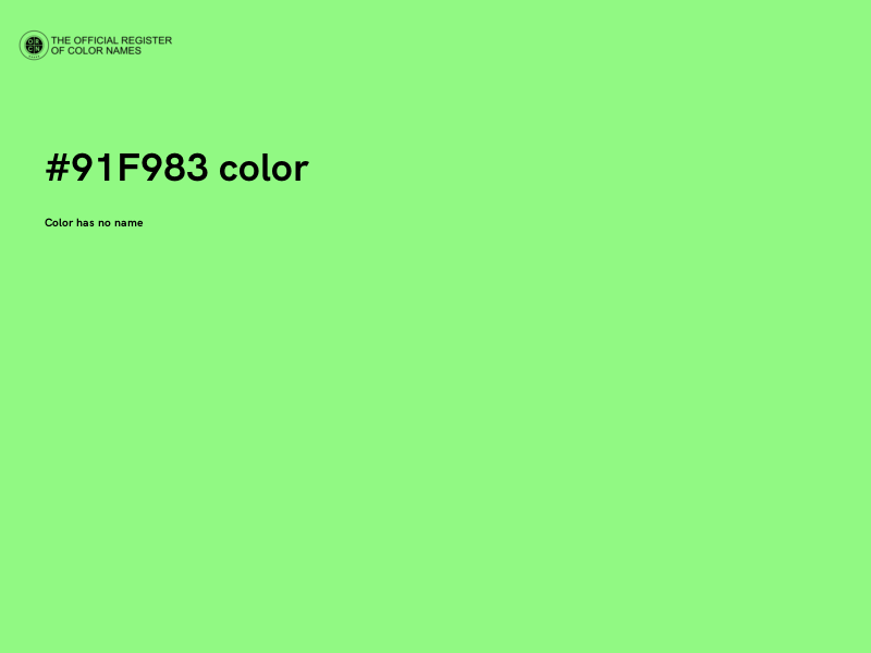 #91F983 color image
