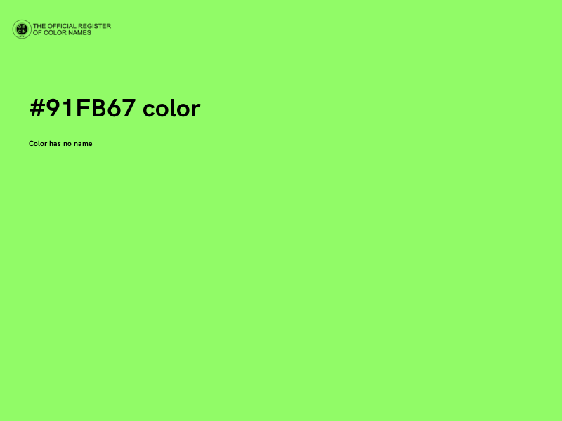 #91FB67 color image