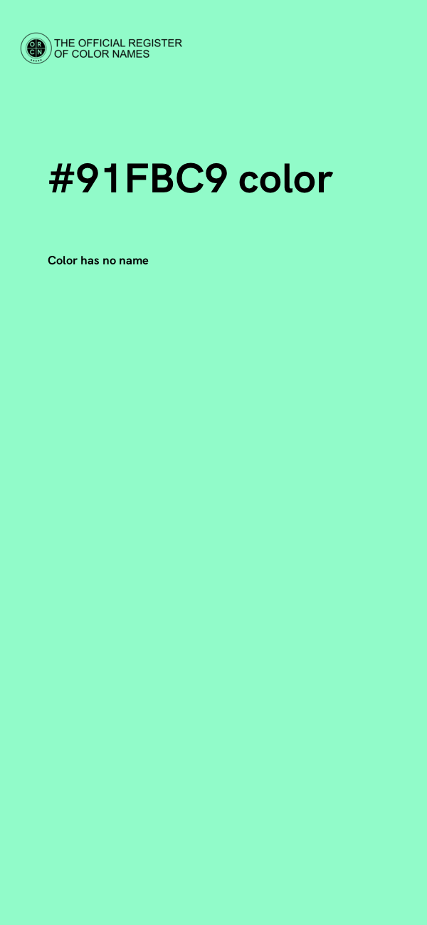 #91FBC9 color image