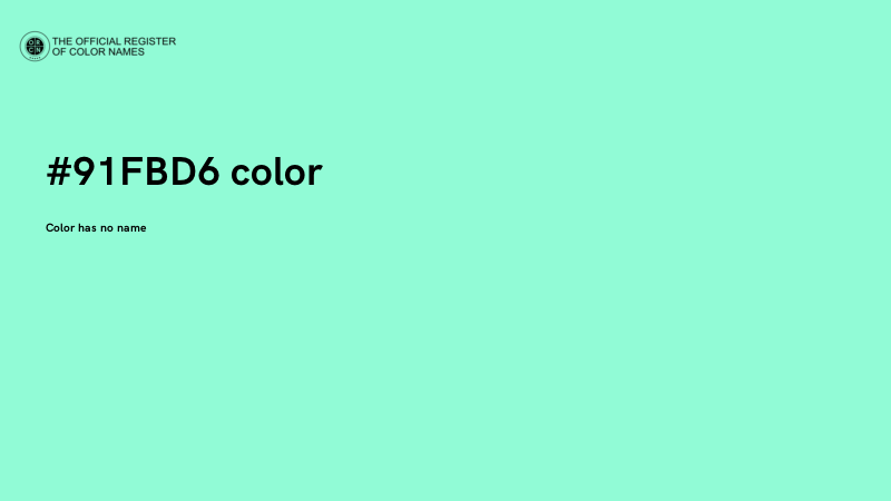 #91FBD6 color image