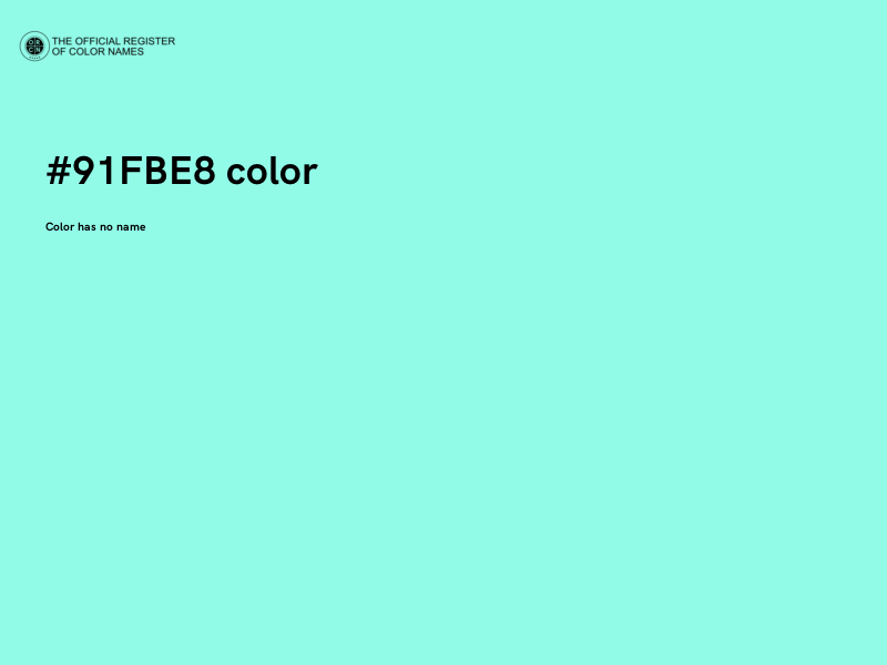 #91FBE8 color image
