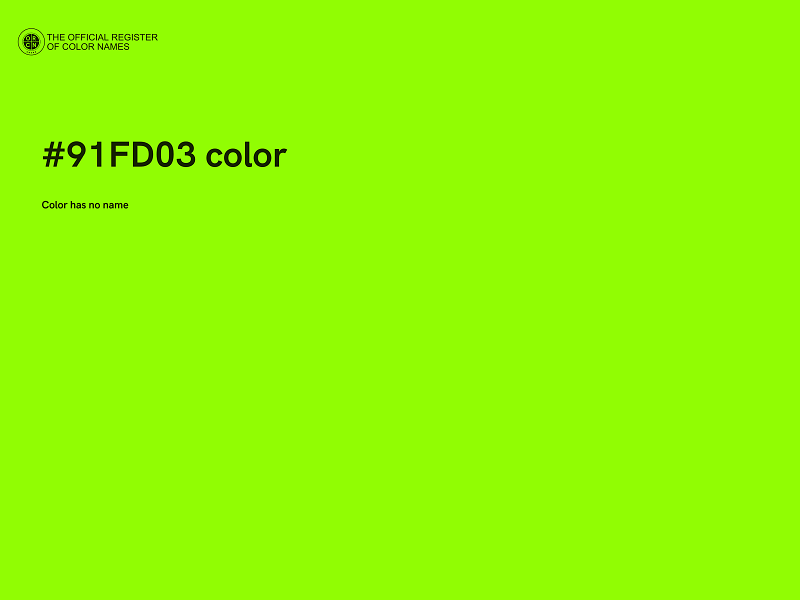 #91FD03 color image