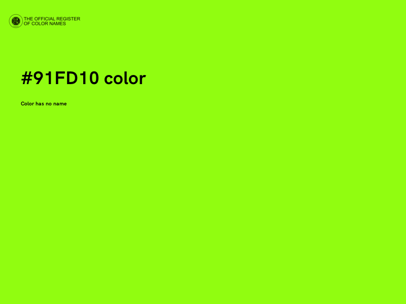 #91FD10 color image