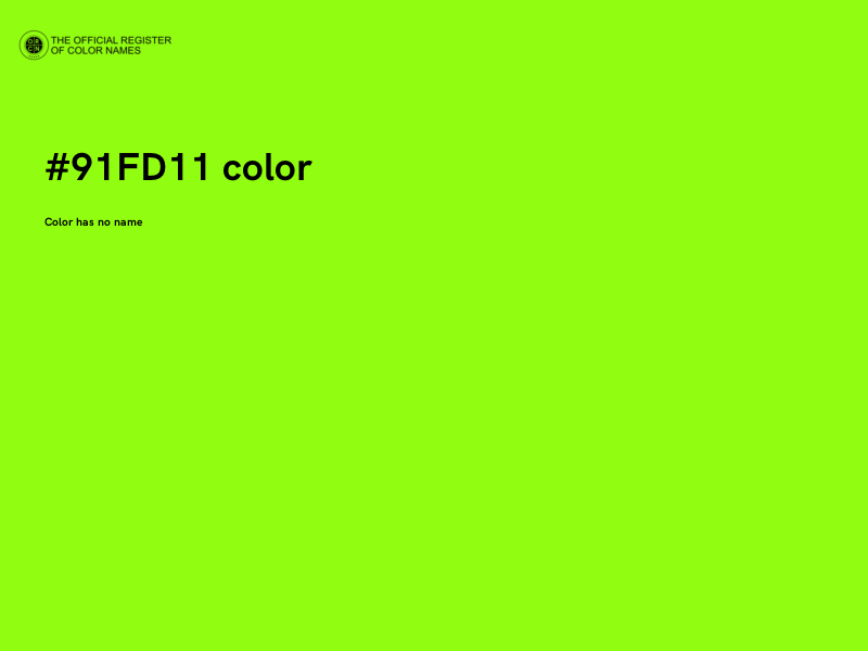 #91FD11 color image