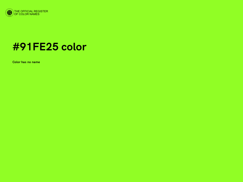 #91FE25 color image