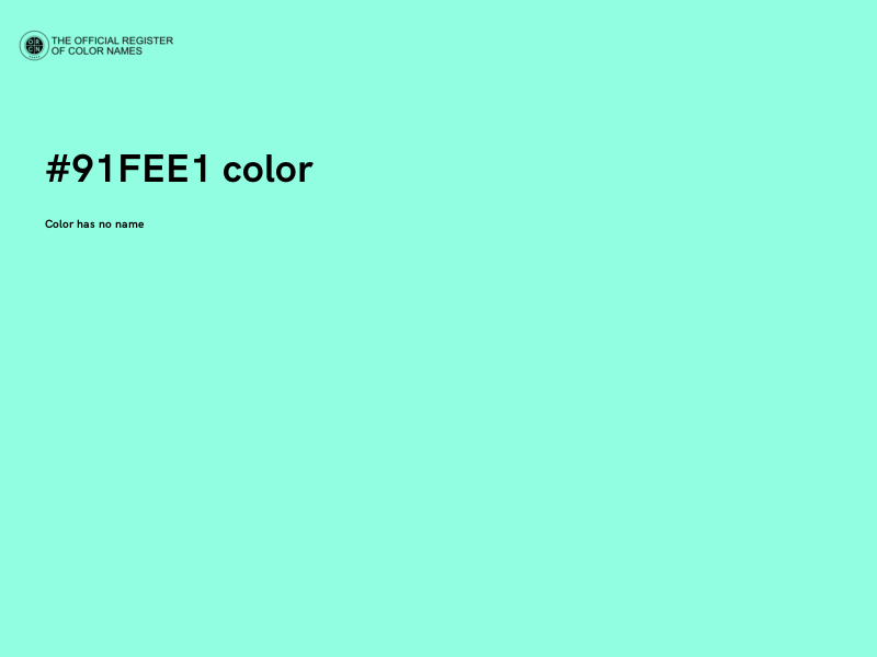 #91FEE1 color image