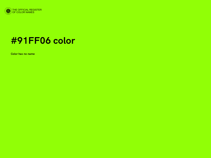 #91FF06 color image