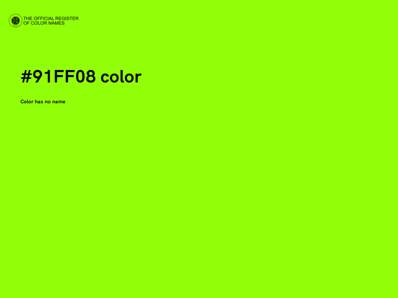 #91FF08 color image