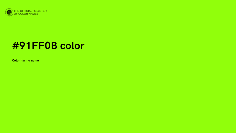 #91FF0B color image