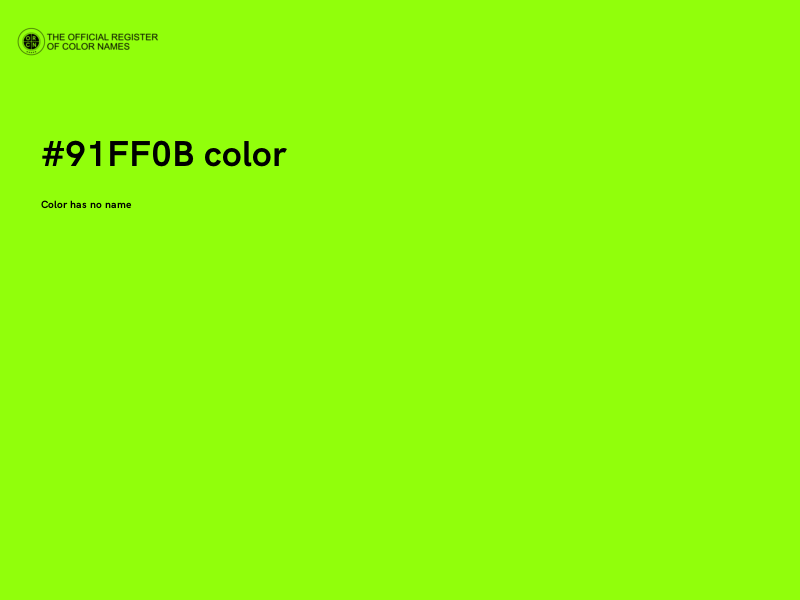 #91FF0B color image