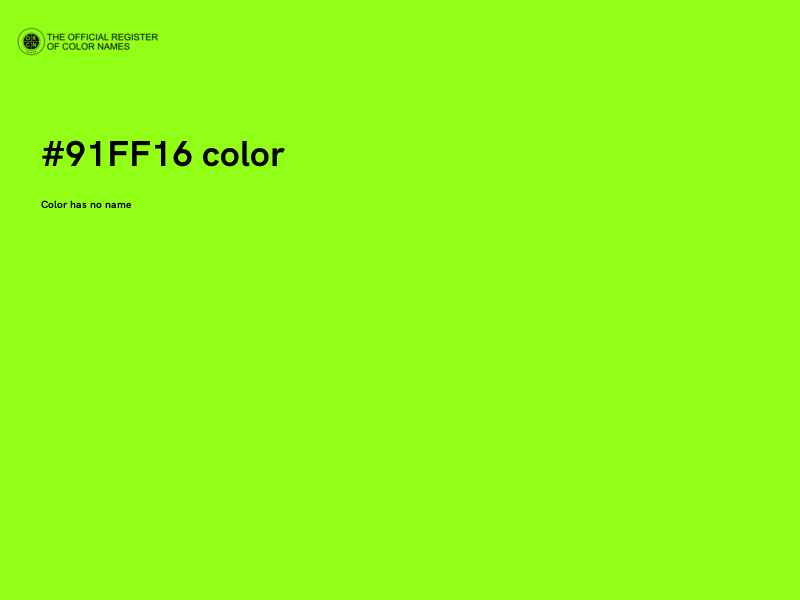 #91FF16 color image