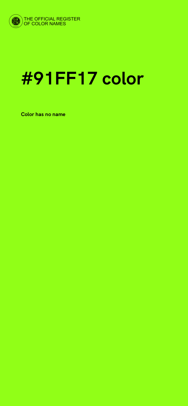 #91FF17 color image