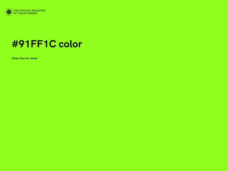 #91FF1C color image