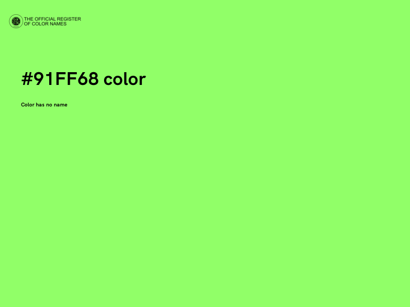 #91FF68 color image