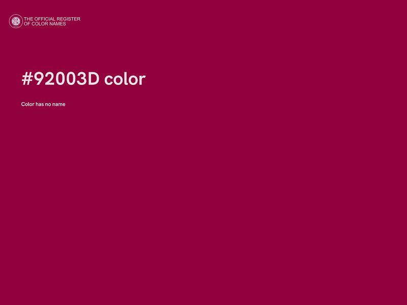 #92003D color image