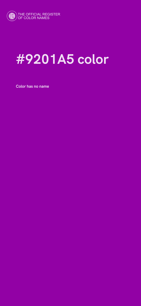 #9201A5 color image