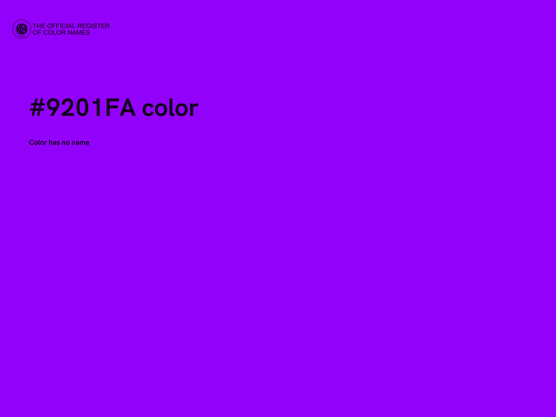 #9201FA color image