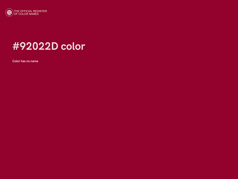 #92022D color image