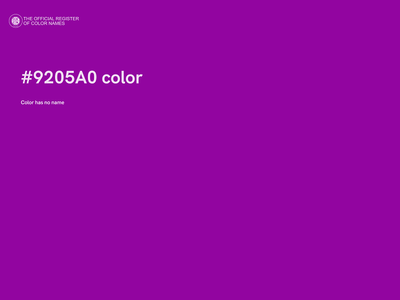 #9205A0 color image